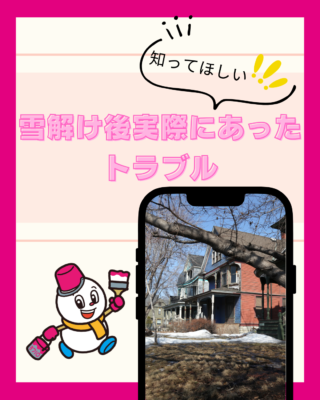 雪解け後に実際にあったトラブル【雨漏り】【サビ】【ダメージ】