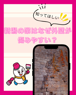 新潟の家はなぜ外壁が傷みやすい?気候が与える影響とは