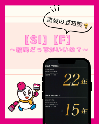 【Si】【F】結局どっちがいい?【遮熱塗料】