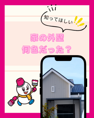 家の外壁、何色だった?